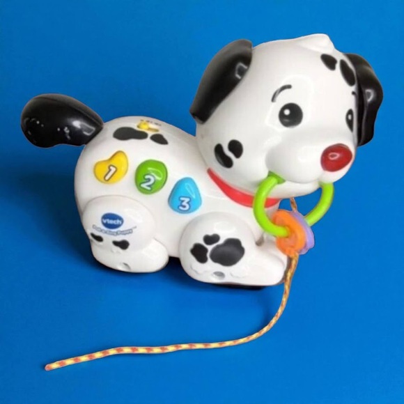 Puppy Friends Ty Pluffies 11" Dotters Dalmation Plush & VTech Pull Sing Dog Toy - Picture 6 of 13